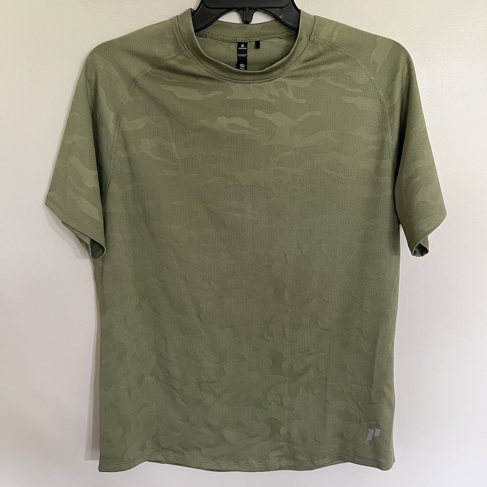 Men's 1st Phorm‎ Camouflage Short Sleeve Athletic Shirt Size Small Green